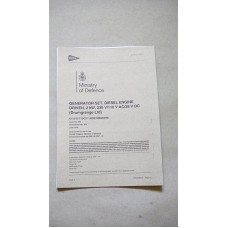 GENERATOR SET DIESEL 2KW 230V 110V AC 28VDC DRUMGRANGE AIDE MEMOIRE
